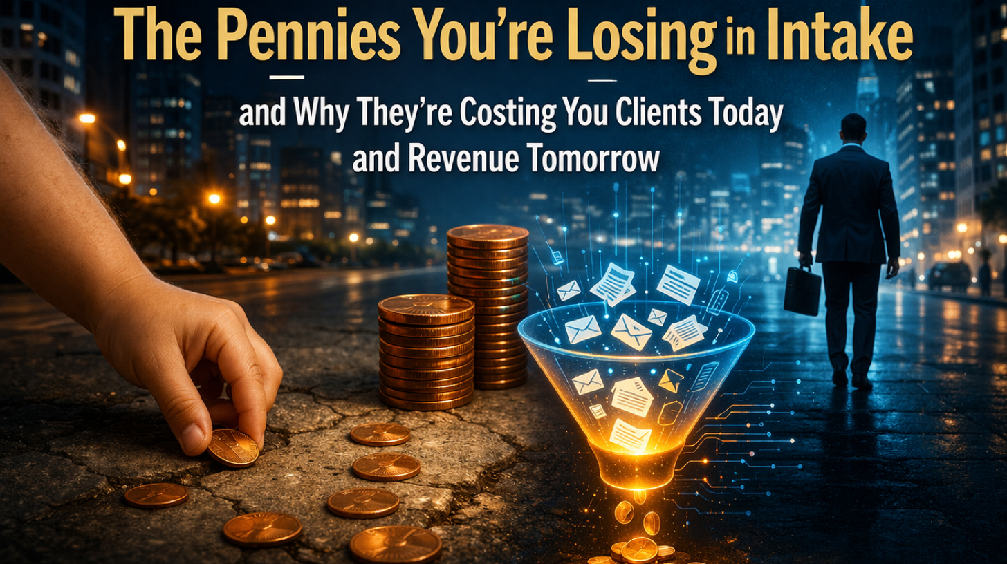AI for Law Firms: The Pennies You're Losing in Intake and Why They're Costing You Clients Today and Revenue Tomorrow